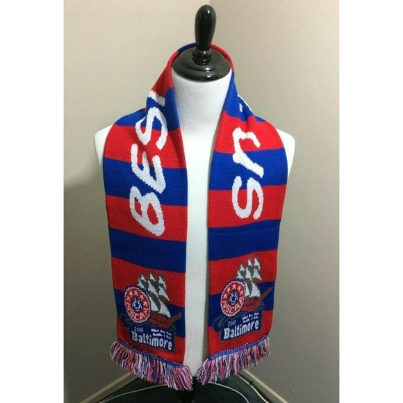 Baltimore Futbol Soccer Club Scarf 2011 NSCAA Red - Picture 3 of 6